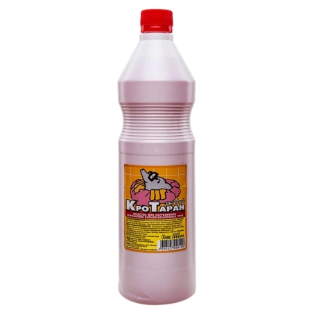 Фото №1 - Чистящее средство: КроТаран 1л для прочистки труб розовый