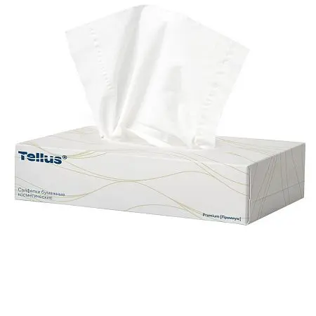 Фото №10 - ТОРК: Tellus Салфетки *F1 Премиум 2сл 100л 19х21см для лица ультрамягкие белые