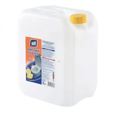 Фото №1 - Чистящее средство: ХЭЛП 5л Чистый туалет гель Лимон