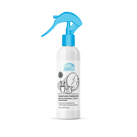 Фото №1 - Vortex: ZONTEX 250мл Защитное покрытие для сантехники, стекол и керамики триггер