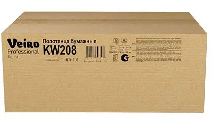 Фото №7 - VEIRO: Полотенца бумажные W 2сл 150л 32х21,6см Comfort белые