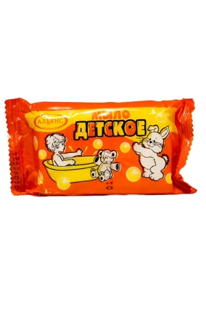 Фото №1 - Мыло туалетное: ДЕТСКОЕ 100г АЛЬЯНС в обёртке ГОСТ