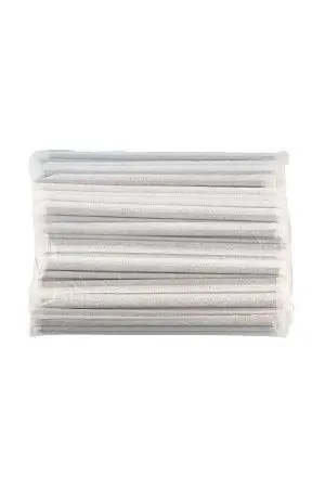 Фото №3 - Одноразовая продукция: Трубочки для коктейля 8х240мм без изгиба черные в инд.упак. /пач.=250 шт.