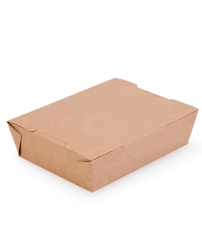 Фото №2 - Одноразовая продукция: Коробка бумажная для пирожного 170х190х130 крафт OSQ /пач.=25 шт.