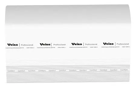 Фото №5 - VEIRO: Полотенца бумажные W 2сл 150л 32х21,6см Comfort белые