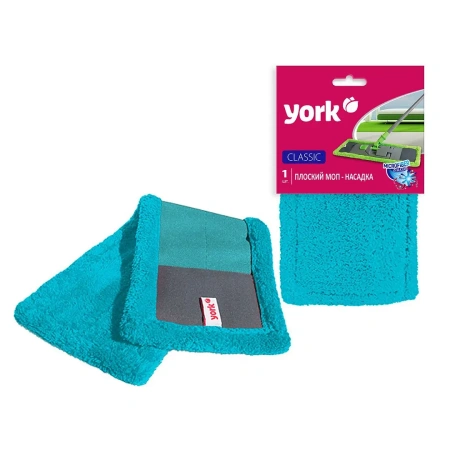 Хозяйственный инвентарь: МОП насадка на швабру YORK Классик 42х13см плоский микрофибра