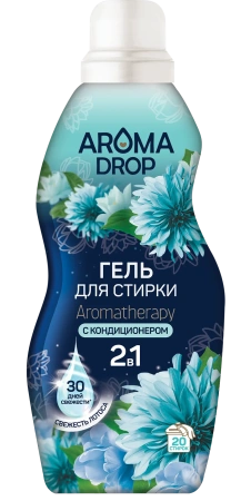 Фото №1 - СМС: AROMA DROP 2 в 1 1000г гель для стирки Aromaterapy СВЕЖЕСТЬ ЛОТОСА