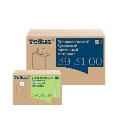ТОРК: Tellus Материал протирочный бумажный WM5 Премиум 1сл 100л 22,5х41см биоразлагаемый белый